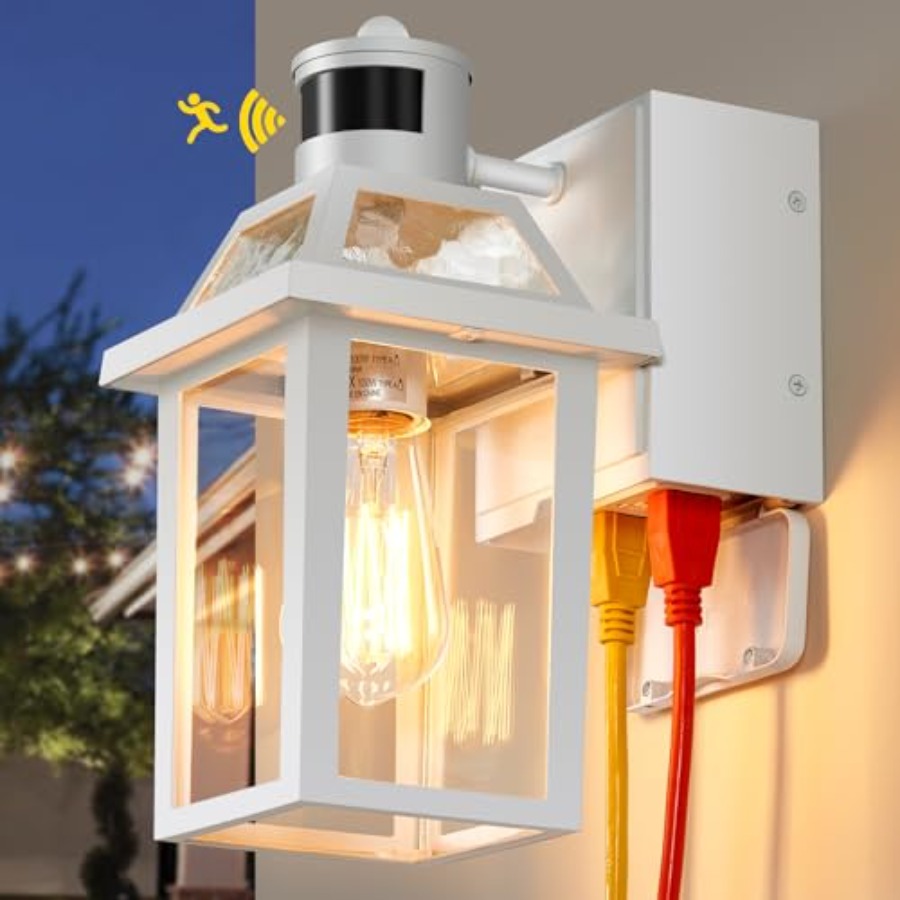 Outdoor Lighting No Outlet - Lampes de porche avec prise GFCI,