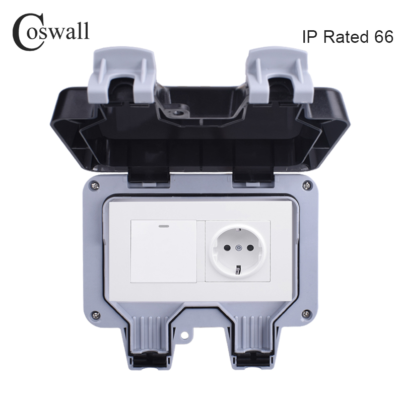 Outdoor Lighting No Outlet - Coswall-Prise de courant murale extérieure étanche