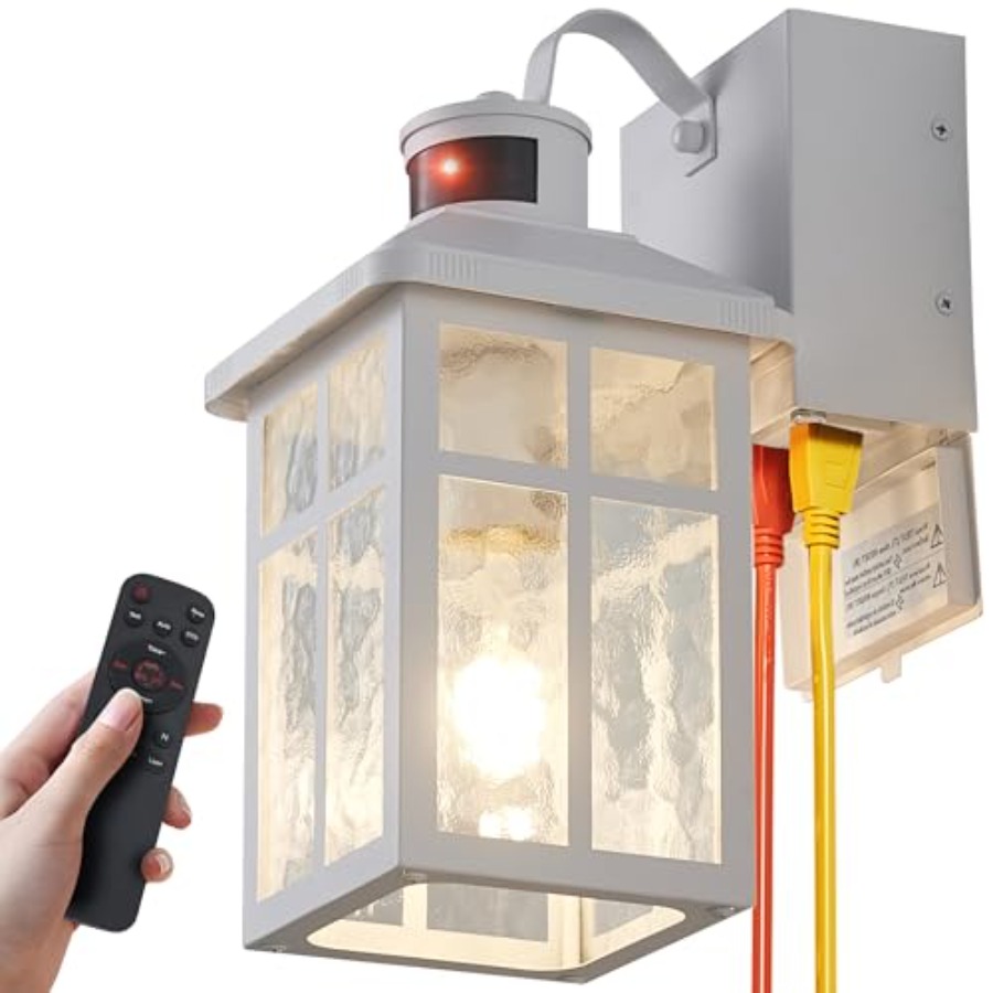Outdoor Lighting No Outlet - Lampe de porche avec prise et