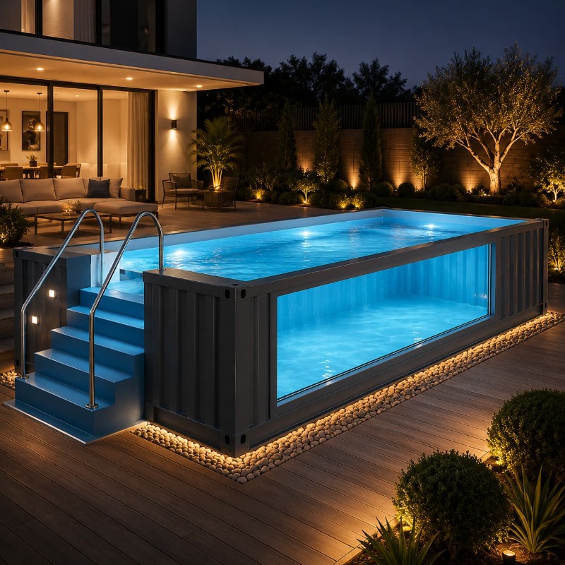 Outdoor Lighting No Outlet - Piscine en conteneur, piscine en conteneur