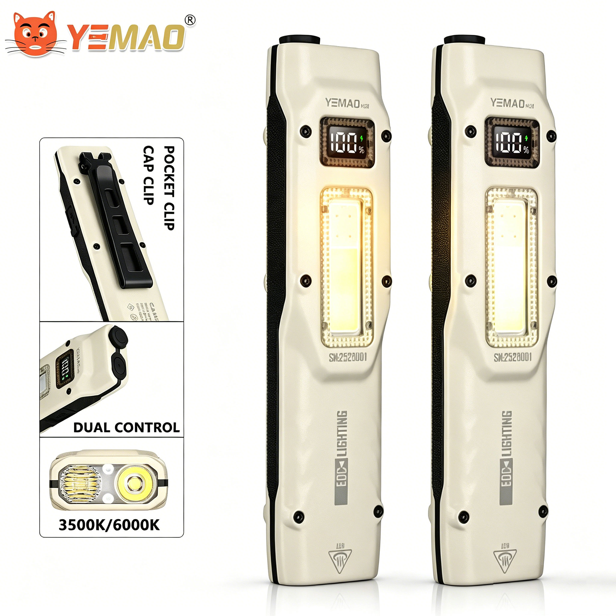 Outdoor Lighting Panel - Portable 880LM YEMAO M28 Ultra-mince Tactique