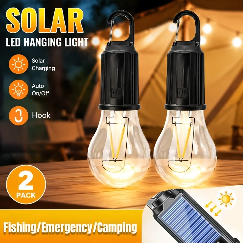 Photocell Outdoor Lighting - Lampes de camping solaires à LED,
