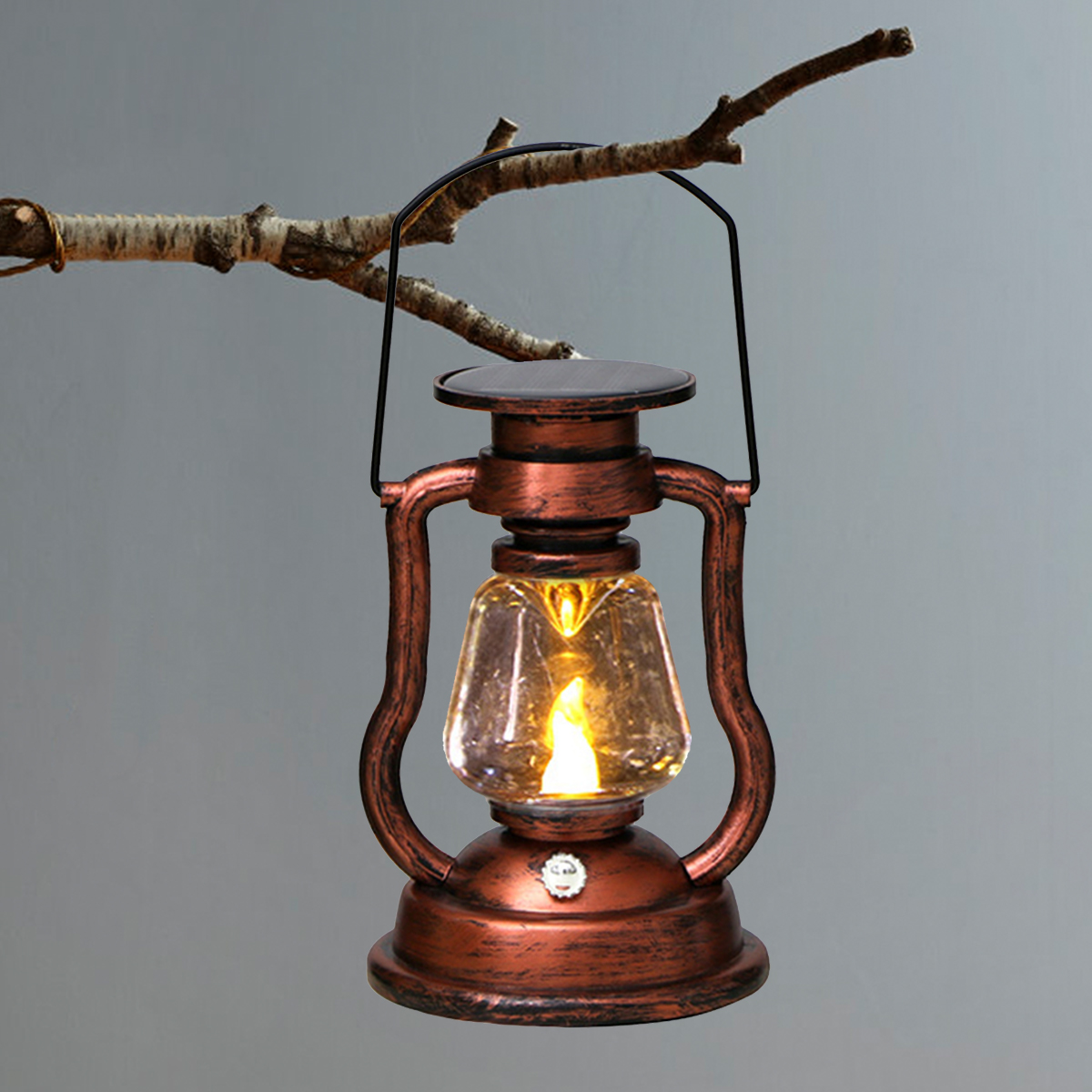 Photocell Outdoor Lighting - Lampe d'ambiance rétro LED solaire, lanterne