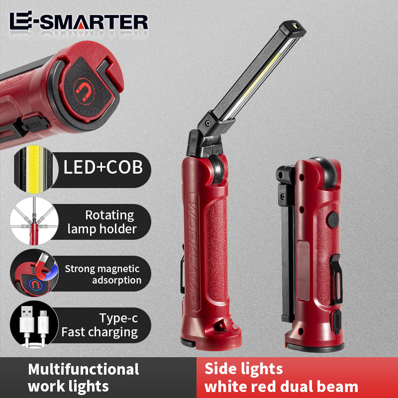 Outdoor Lighting Panel - Lampe de travail LED COB, Rechargeable,