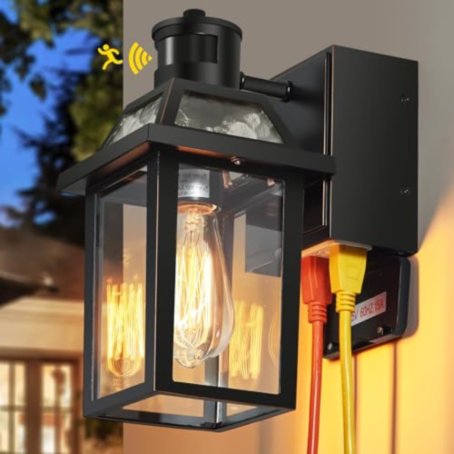 Outdoor Lighting No Outlet - Lampes de porche avec prise GFCI,