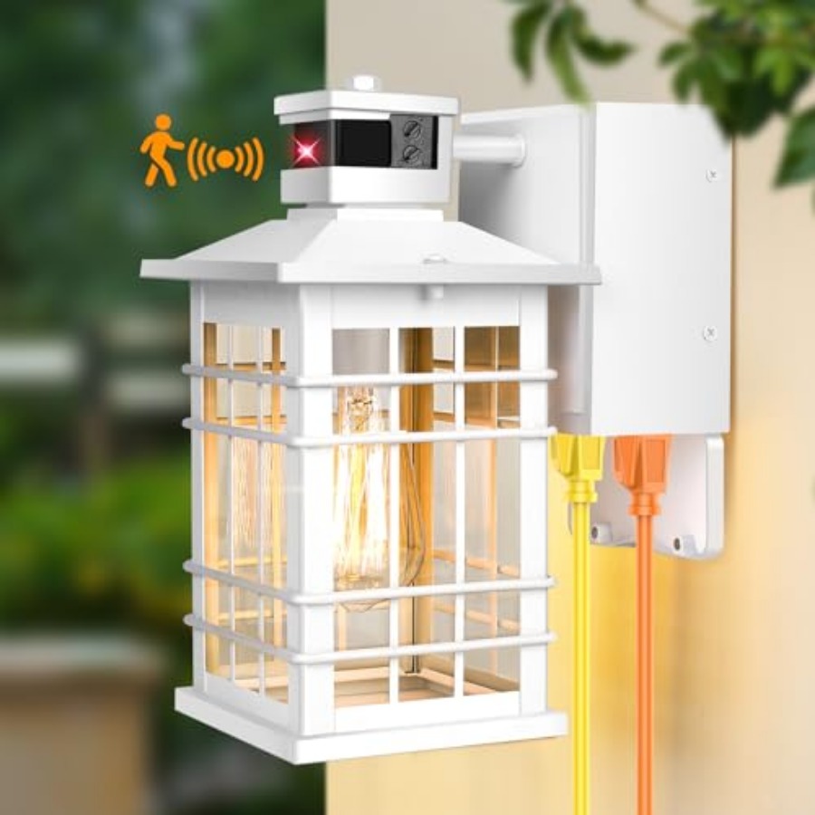 Outdoor Lighting No Outlet - Lanterne murale d'extérieur avec prises GFCI