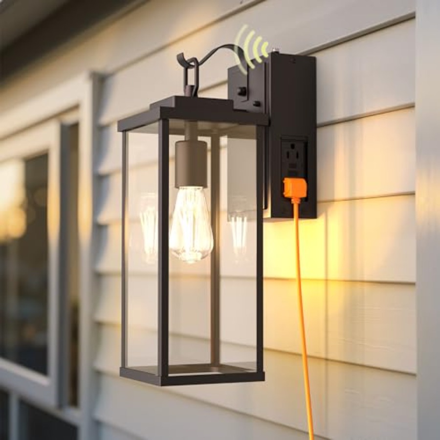 Outdoor Lighting No Outlet - Lampes murales extérieures améliorées du crépuscule