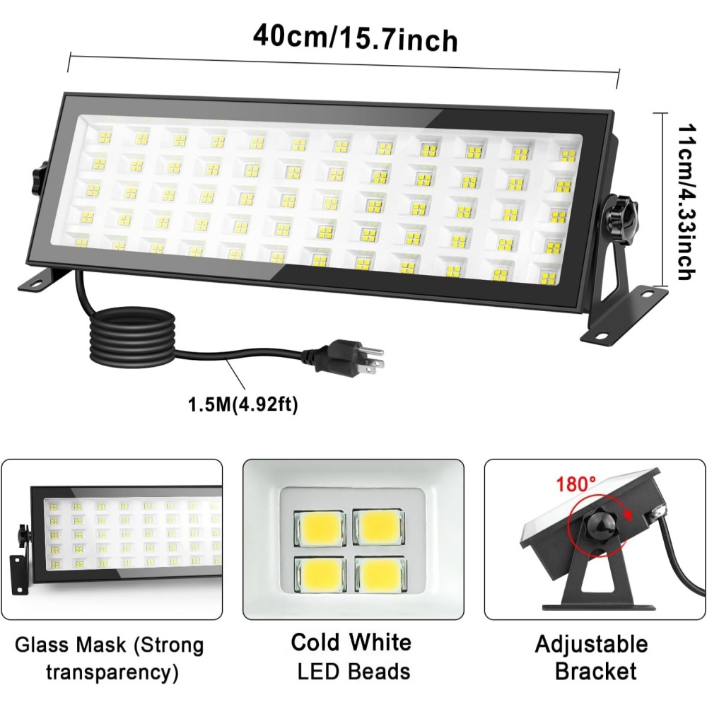 Lampes LED pour atelier, 144W  - Outdoor Lighting No Outlet avis et prix