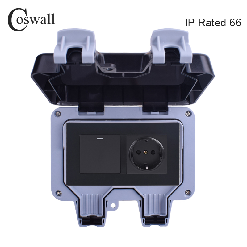 Coswall-Prise de courant mural - Outdoor Lighting No Outlet avis et prix