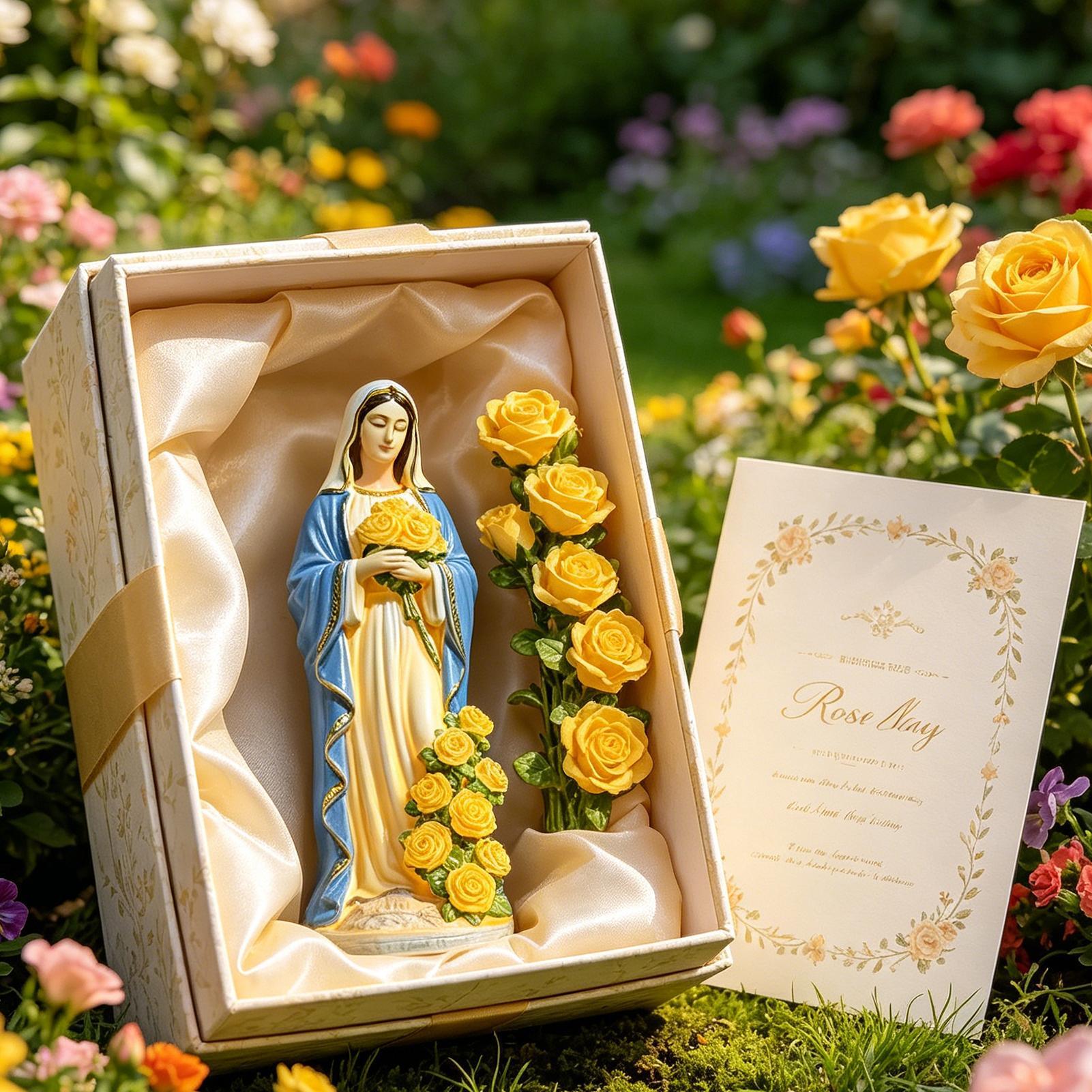 Statue solaire de la Vierge Ma - Photocell Outdoor Lighting avis et prix