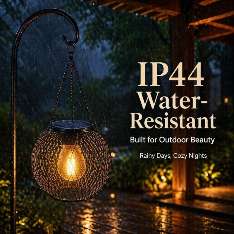Lampe solaire LED suspendue po - Photocell Outdoor Lighting avis et prix