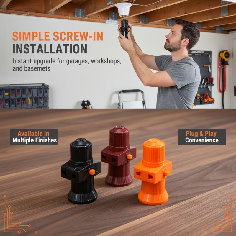 1 pièce, rallonge pour ampoule - Outdoor Lighting No Outlet avis et prix