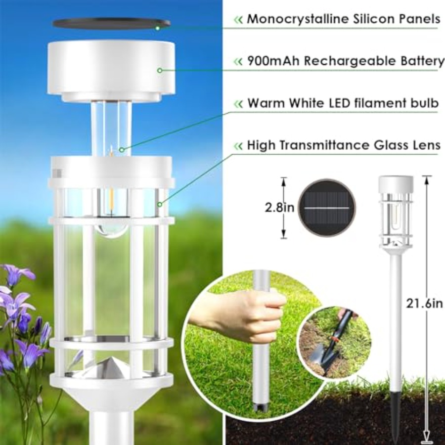 Lampes solaires pour allées ex - Outdoor Lighting Dusk To Dawn avis et prix